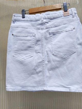 Falda Zara Blanca Talla S