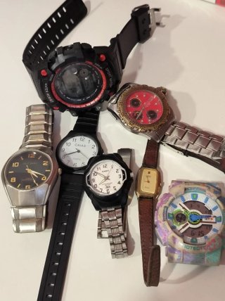 Lote de 7 Relojes Casio, Citizen, Paul Jardin