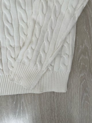 Ralph Lauren Cable Knit Sweater Cream White Unisex