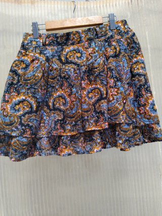 Falda Stradivarius Estampada Volantes