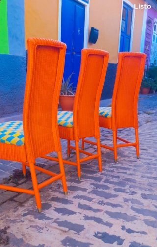 Conjunto 3 sillones exterior + mesa chill out