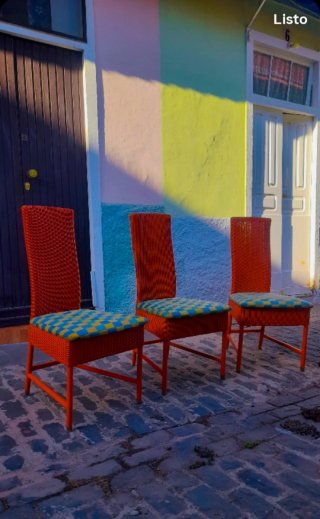 Conjunto 3 sillones exterior + mesa chill out