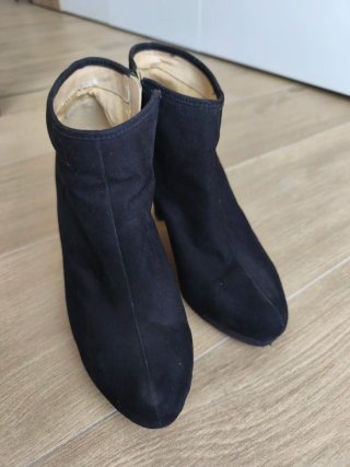 Botas tacón plataforma negras t.37
