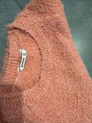 Jersey rosa coral peludo