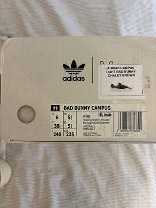 Adidas Campus Bad Bunny Chalky Brown 38 2/3