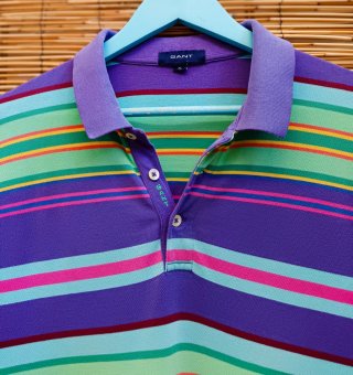 Polo Gant Rayas Multicolor Talla XL