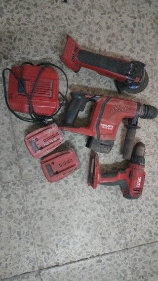 Hilti Taladro, Radial y Cargador Batería