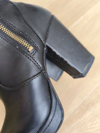 Botas tacón plataforma negras t.37