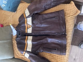 Chaqueta Dainese Cuero Marrón Talla M