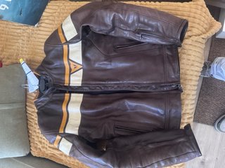 Chaqueta Dainese Cuero Marrón Talla M