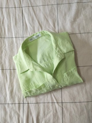 Camicetta Zara bambina verde lime