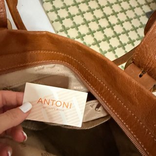 Bolso ANTONI Piel Natural Marrón