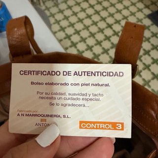 Bolso ANTONI Piel Natural Marrón