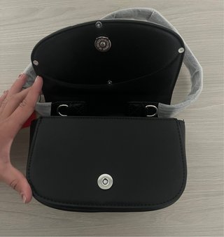 Borsa Diesel nera con logo D