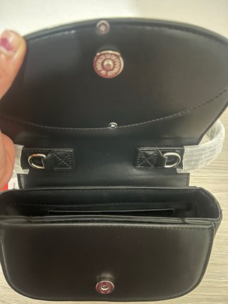 Borsa Diesel nera con logo D