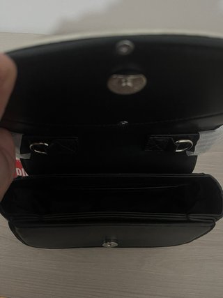 Borsa Diesel nera con logo D