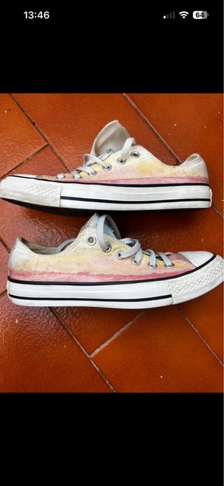 Converse All Star degradado rosa y amarillo