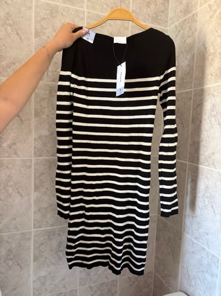 Vestido de rayas invierno