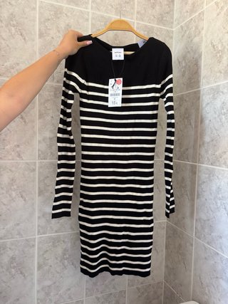Vestido de rayas invierno