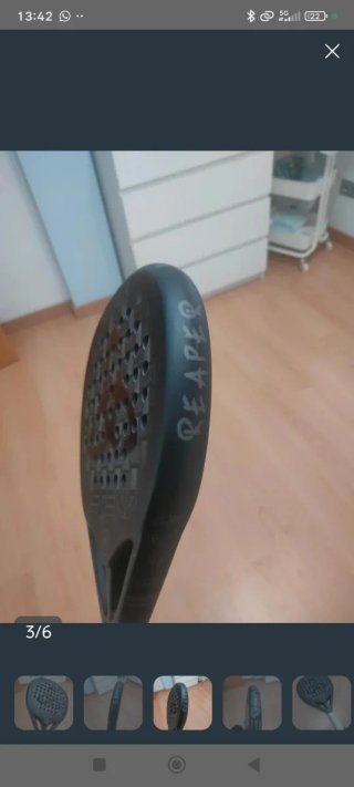 Pala de Pádel Legend Reaper Carbono.