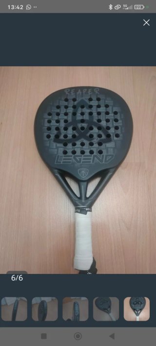 Pala de Pádel Legend Reaper Carbono.