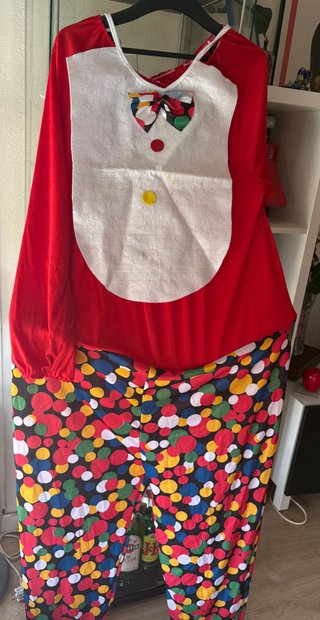 Disfraz Payaso Talla Única Multicolor
