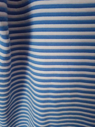 Camiseta Expresso Rayas Azul y Blanco Talla M