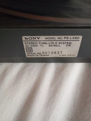 Tocadiscos Sony PS-LX60
