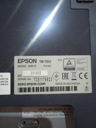 Impresora Tickets Epson TM-T20II Gris
