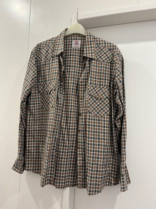Camisa Levi's Hombre Cuadros Marrón