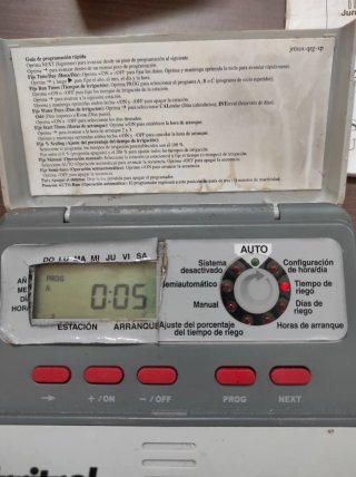 Programador Riego Irritrol Junior 6 Estaciones