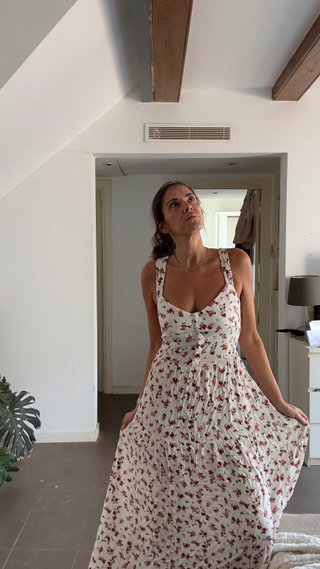 Falda Larga Estampada STR