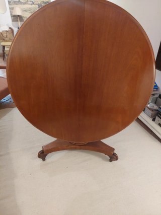 Mesa comedor caoba plegable