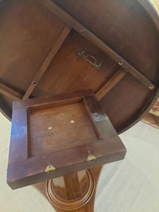 Mesa comedor caoba plegable