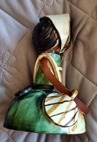 Preciosa y exclusiva Figura Muñeca Cerámica Vintag