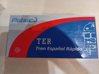 UNIDAD TREN TER 597 RENFE MABAR H0 2 COCHES DIGITA
