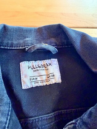 Cazadora vaquera negra Pull&Bear