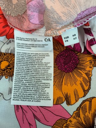 Falda maxi estampado floral C&A