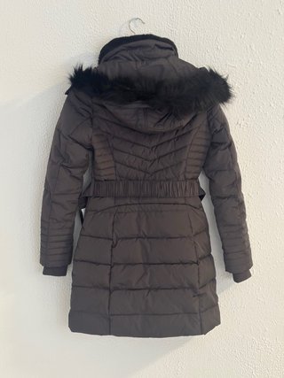 Abrigo de Plumas Morgan Negro
