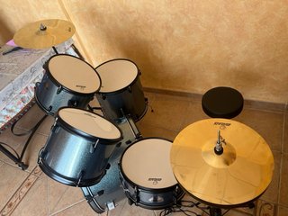 Batería Acústica JIMBAO bombo 22” azul