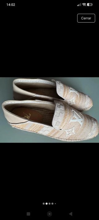 Louis Vuitton Espadrilles Beige y Blanco