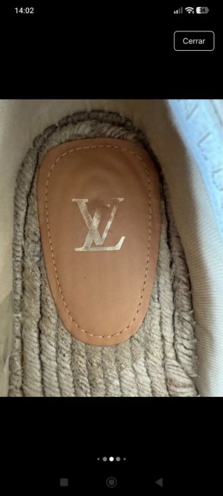Louis Vuitton Espadrilles Beige y Blanco
