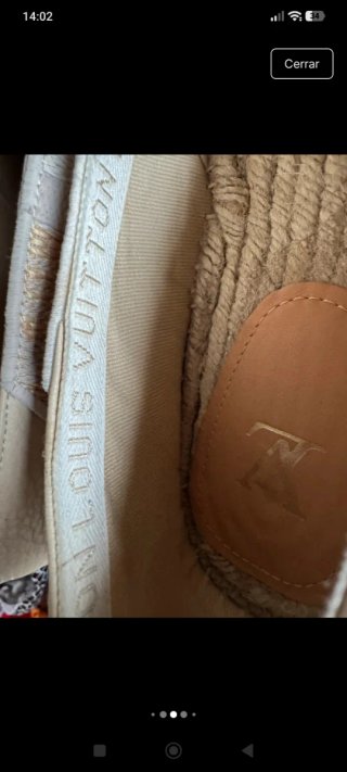 Louis Vuitton Espadrilles Beige y Blanco