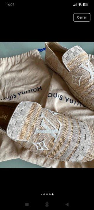 Louis Vuitton Espadrilles Beige y Blanco