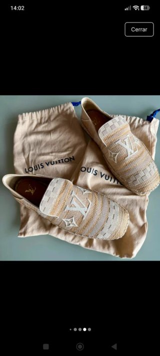Louis Vuitton Espadrilles Beige y Blanco