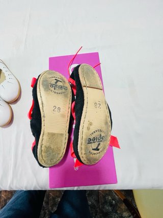 Zapatillas Bailarinas Negras Talla 28