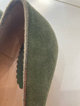 Zapatos Verdes con Flores