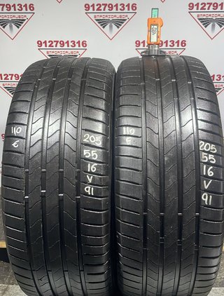 205 55 16 V BRIDGESTONE RUEDA AL 90% VIDA UTIL
