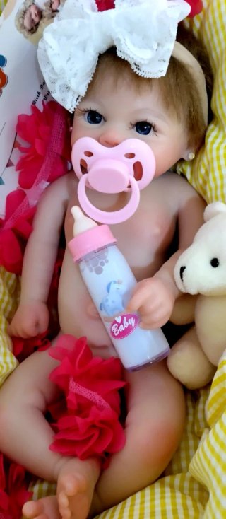 Bebé Reborn Silicona Completa 33-34cm