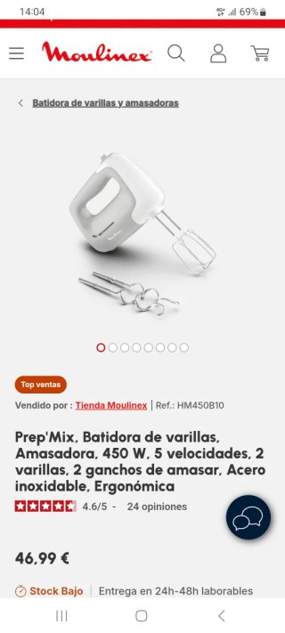 Batidora Moulinex Supermix 150 Compact